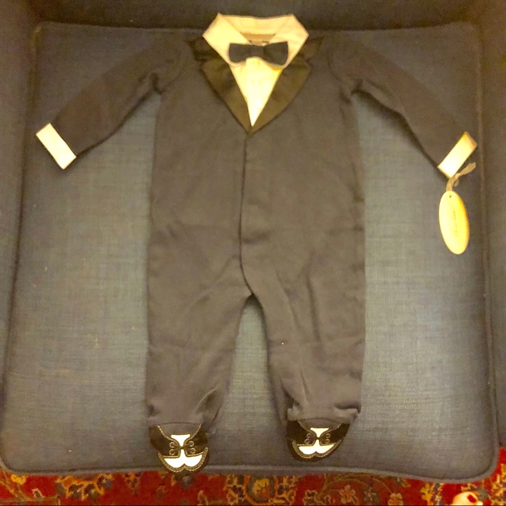 Baby Boys Miniclasix Tuxedo Onsie